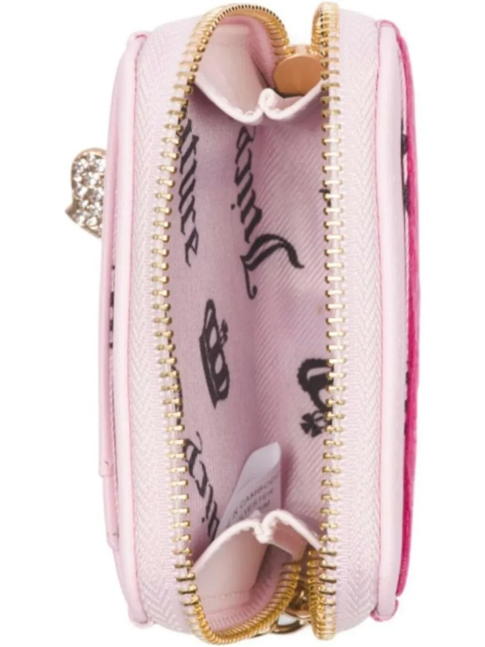 Stylish Women's Zip Around Wallet with Wrist Strap - Raspberry Tart Color